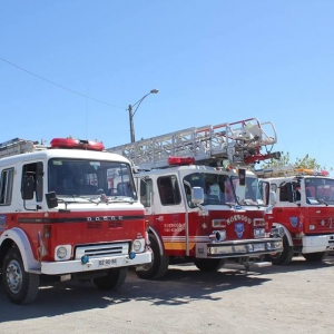 Camiones  de la >Segunda Compañía de Bomberos Hualpen