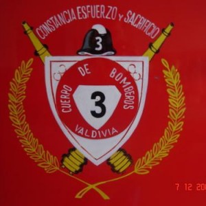 Escudo de la Tercera Compañía de Bomberos de Valdivia