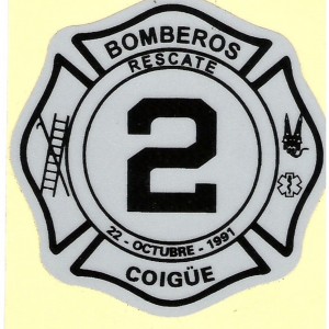 Escudo  2da. Compañía  "Bomba Coigüe" C. de B Negrete.