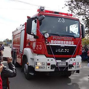 Carro Aljibes 3 Compañia de Cuerpo de Bomberos de Punitaqui