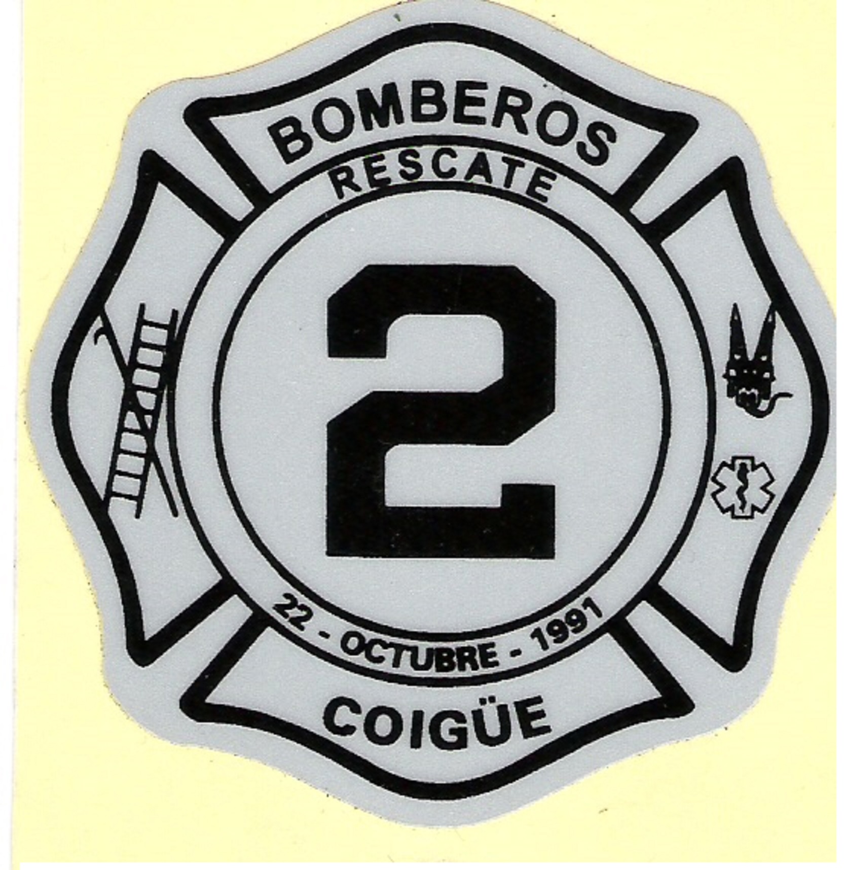 Escudo  2da. Compañía  "Bomba Coigüe" C. de B Negrete.