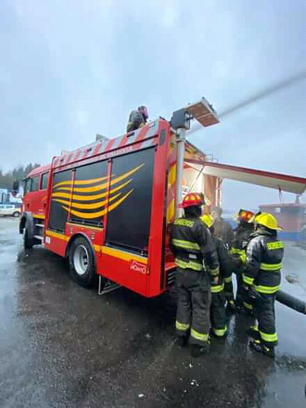 Nuevo Carro Bomba B-3 de la Tercera Compañía de Valdivia